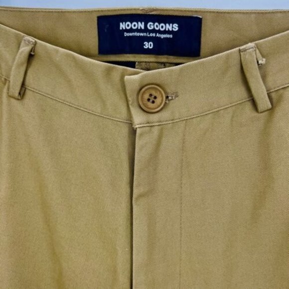 Noon Goons NWT Mens Chinos Pants Tan Sz 30 x 33 - Picture 10 of 11
